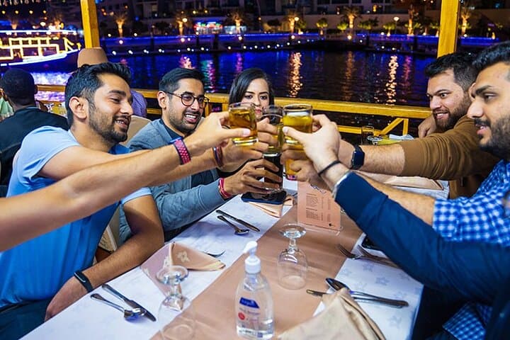 Dubai Marina Dinner Cruise on Jack Sparrow: Dhow Dinner & Live Tanoura Show
