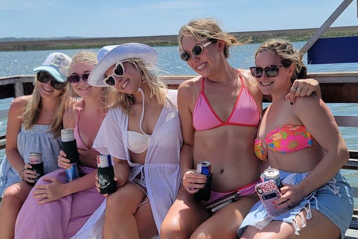 Private Tiki Boat Sandbar Swim from Tybee Island — BYOB Beach Bash