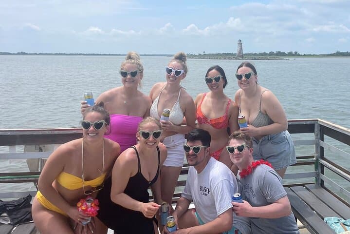 Private Tiki Boat Sandbar Swim from Tybee Island — BYOB Beach Bash photo 6