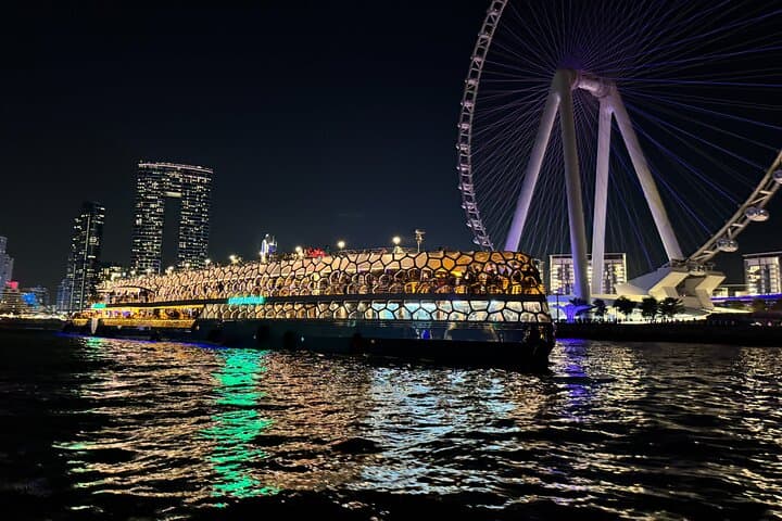 Dubai Marina Dhow Dinner Cruise: Night Buffet, Live Shows & Skyline Views
