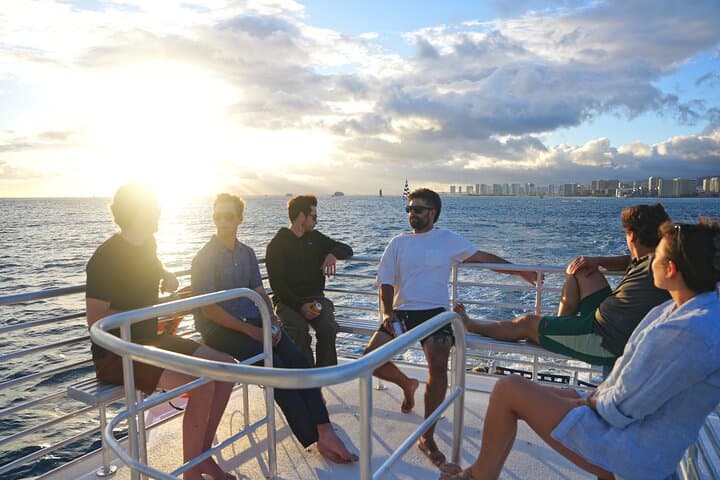 Waikiki BYOB Sunset Cruise: Diamond Head Golden-Hour Small-Boat Experience photo 3