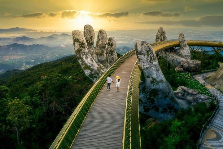 Da Nang Private Tour — Marble Mountain & Ba Na Hills with Golden Bridge (Full Day)