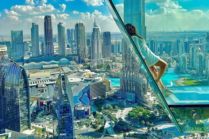 Sky Views Dubai: 219m Panoramic Glass Walk and Thrilling Glass Slide