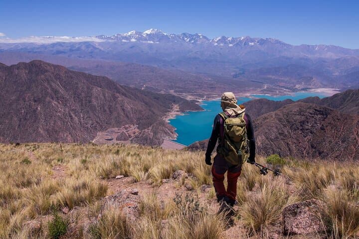 Andean Ridge Hike from Mendoza with Cacheuta Hot Springs and Lake Potrerillos Views