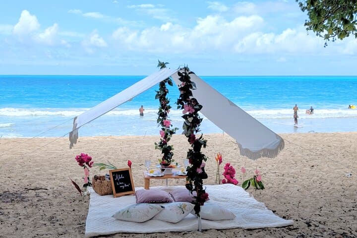 luxury-beach-picnic-on-oahu-kooolau-coast-private-setup