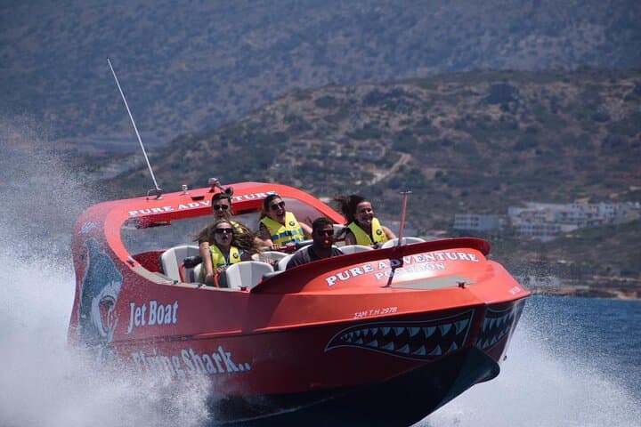Jet Boat Adrenaline: 1-Hour High-Speed Ride from Hersonissos, Crete