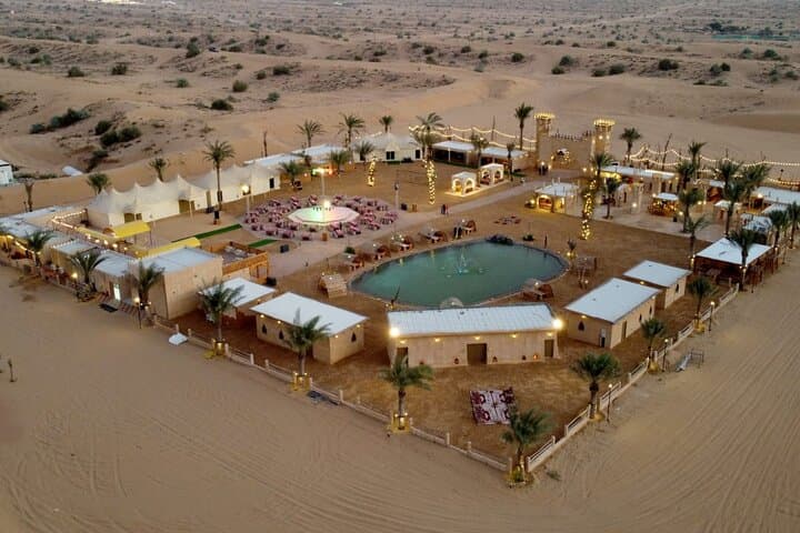 Dubai Evening Desert Safari: Dune Bashing, Camel Ride & BBQ