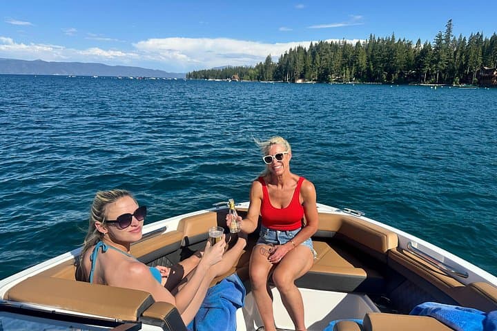 Private Lake Tahoe Boat Tour to Emerald Bay — Luxury Cobalt R6 Charter photo 4