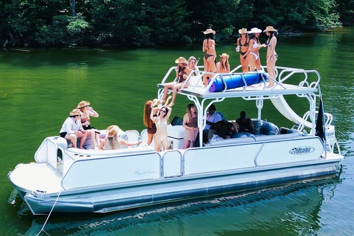 Percy Priest Slide Party Pontoon — Private 3-Hour Charter with 30ft Double Decker Slide