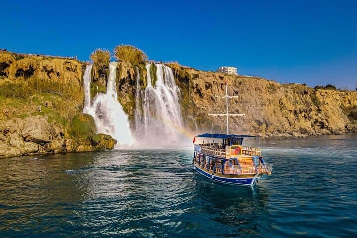 Relaxing Antalya Boat Tour to Düden Waterfall — Swim Stops & Lunch photo 3
