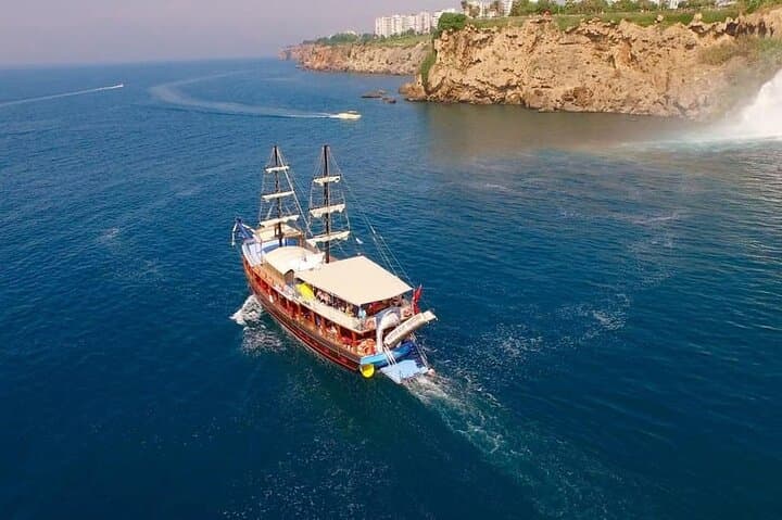 Relaxing Antalya Boat Tour to Düden Waterfall — Swim Stops & Lunch photo 5