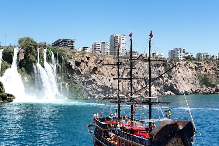 Pirate Boat Cruise to Düden Waterfall — Antalya Coastal Swim & Lunch photo 1