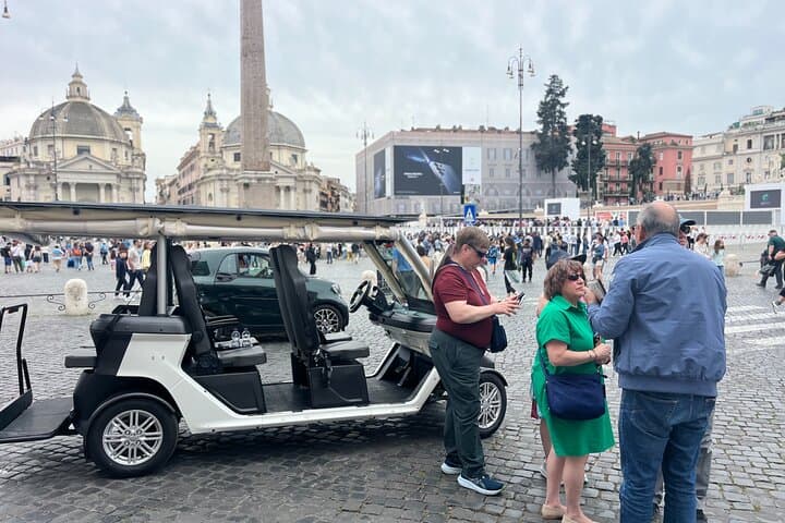 Cruise Rome's Ancient Streets: 4-Hour Private Golf Cart Tour