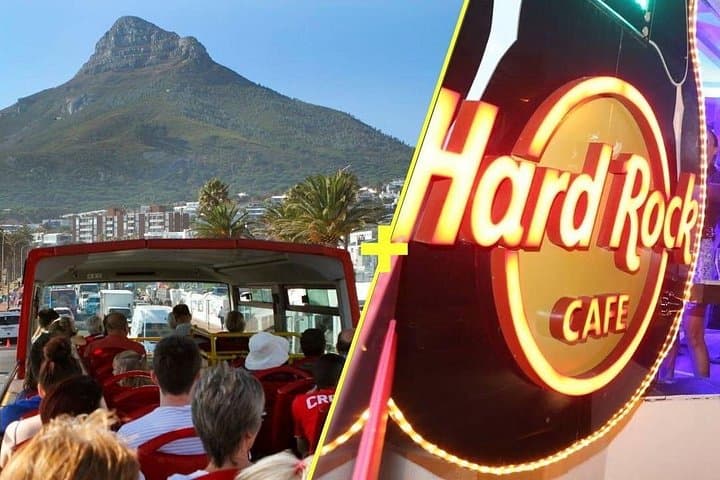 Explore Cape Town by Hop-On Hop-Off Bus: Hard Rock Burger + Peninsula & Wine Routes