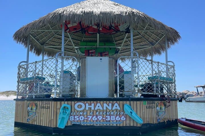 Escape to Shell Island: Private 3-Hour Tiki Boat Tour from Panama City Beach