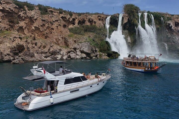 Private Antalya Yacht Tour to Düden Waterfall and Lara Beach