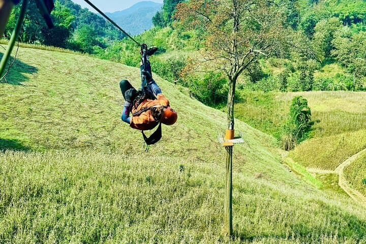 Chiang Mai 3-in-1: Zipline, Ethical Elephant Visit & Bua Thong (Sticky) Waterfall Day Trip photo 6
