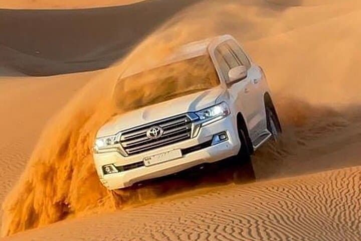 Dubai Private Desert Safari & Premium Camp Dinner — Dune Bashing, Sunset & Live Shows