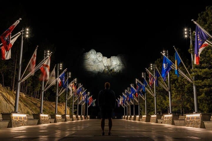 Mt Rushmore Night Ceremony, Iron Mountain Tunnel Drive & Stargazing Tour from Rapid City photo 3