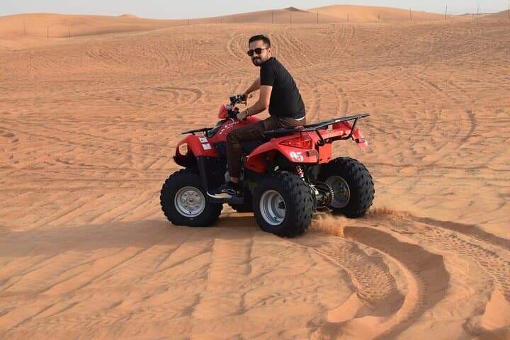Private Dubai Desert Safari with Quad Bike & 4x4 Dune Bashing photo 4