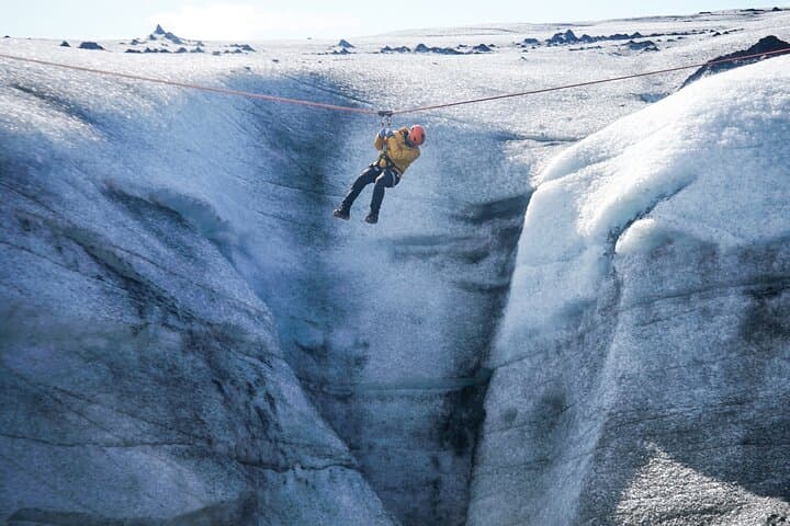 Soar Over Solheimajokull: Zip Line and Glacier Hike from Vík photo 5