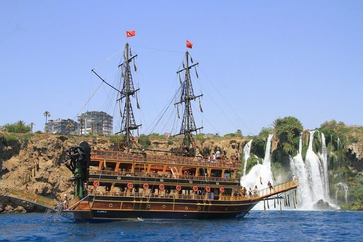 Pirate-Ship Cruise to Düden Waterfalls & Swim Stops from Antalya photo 4