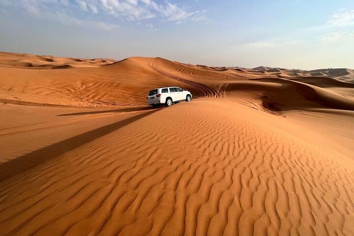 Dubai Red Dune Safari: BBQ Dinner, Sandboarding & Live Shows in Lahbab Desert