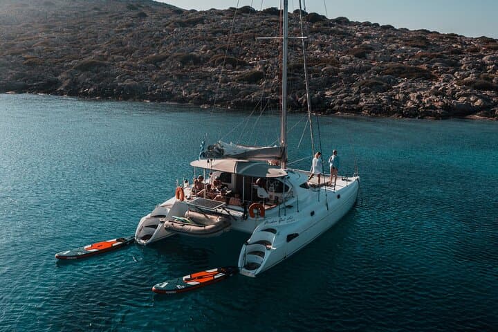 Private Catamaran Cruise to Kolokytha and Spinalonga from Agios Nikolaos photo 5