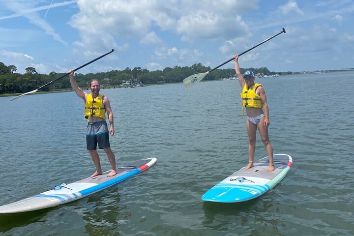 Family Intro to Stand Up Paddleboarding on Hilton Head Creek