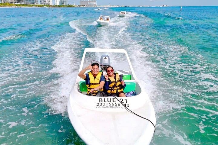 Drive a Speedboat and Snorkel Ángel Reef — Cancun Lagoon Adventure photo 4