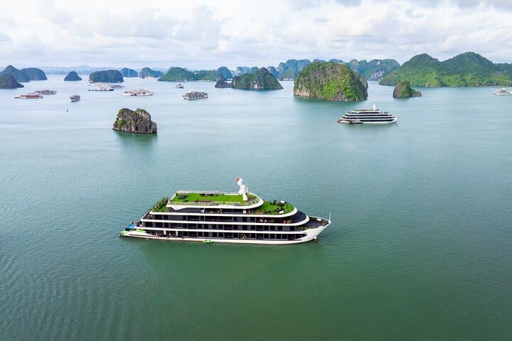 Halong Bay and Lan Ha Bay Luxury Overnight Cruise from Hanoi (2D/1N) photo 1