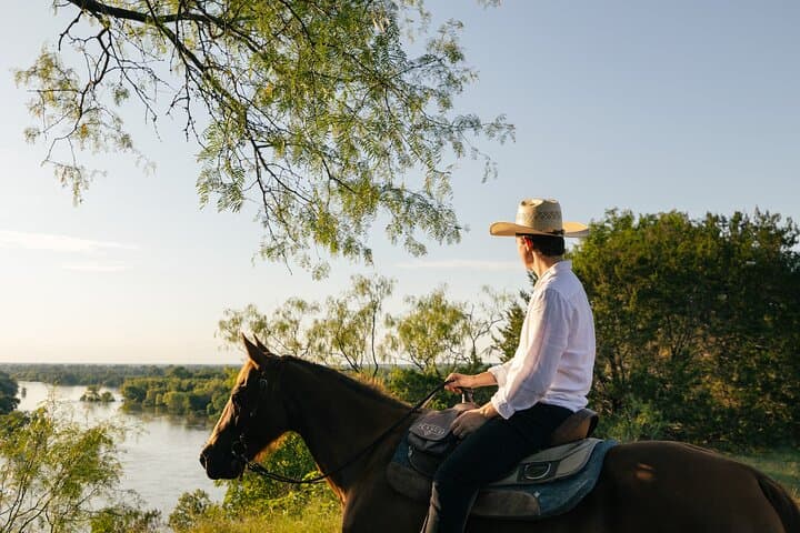 Sunset Horseback Ride at Brazos Bluffs Ranch — Waco Scenic Trail Ride photo 5