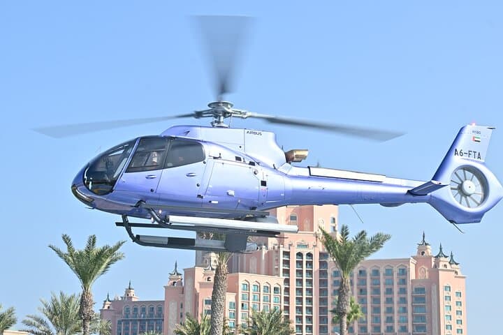 Dubai Helicopter Tour and Marina Dhow Dinner Cruise Combo — Sky to Sea Experience photo 5