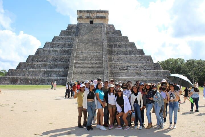 Full-Day from Mérida to Chichén Itzá, Izamal, Valladolid & Cenote Xcajum