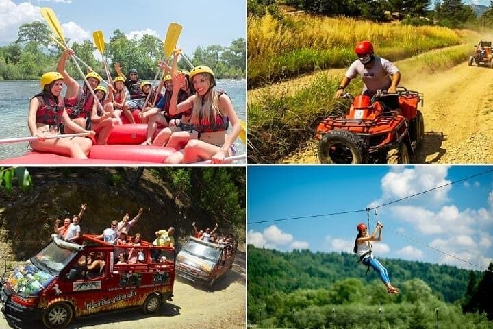 Köprüçay Canyon Super Combo: Full-Day Rafting, Buggy, Jeep & Zipline from Alanya