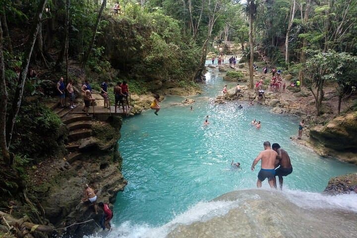 Blue Hole and Dunn's River Falls Tour from Montego Bay — Ocho Rios Waterfall Adventure photo 2