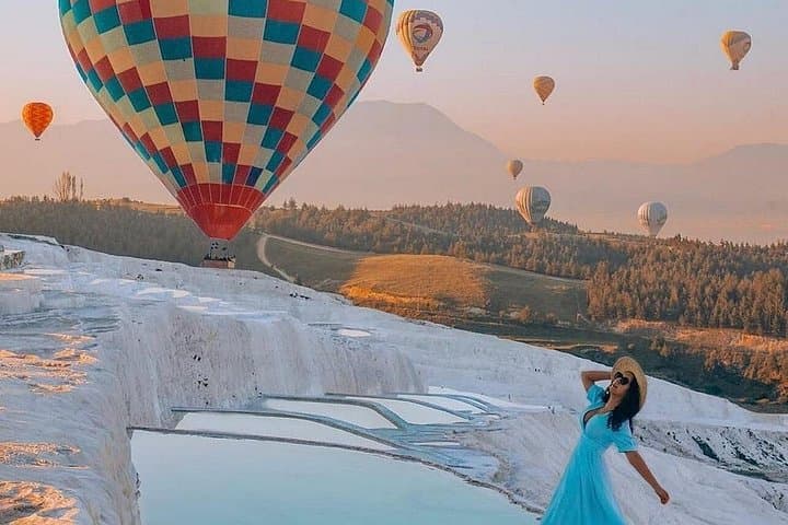 Sunrise Balloons & Thermal Terraces: Pamukkale and Hierapolis Day Trip from Kemer photo 1