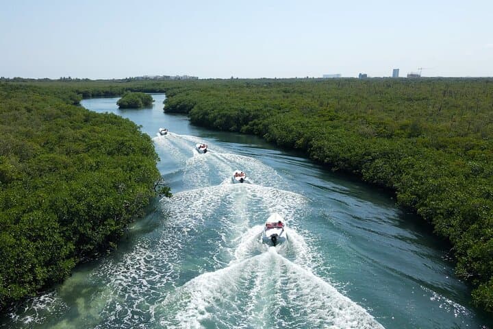 Speedboat Snorkeling in Cancun: Mayan Ceremony, Lagoon Ride & Reef Snorkel photo 3