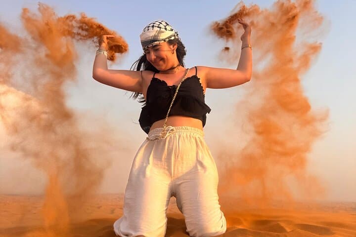Dubai Desert Safari: Evening Dune Bashing, Camel Ride & BBQ in Lehbab photo 2