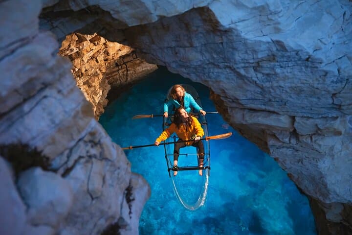 Clear Kayak Glow Night Tour in Pula — Transparent Kayaks & LED Underwater Views photo 4