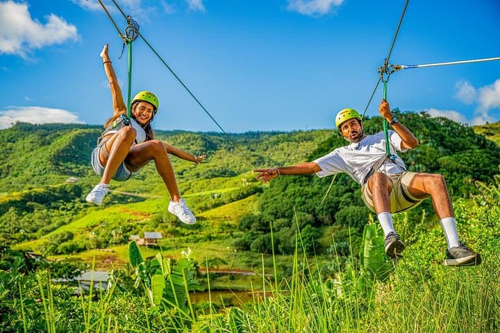 Mauritius Sky Pulse: 1.5km Signature Zipline & 7-Line Adventure at La Vallée des Couleurs photo 3