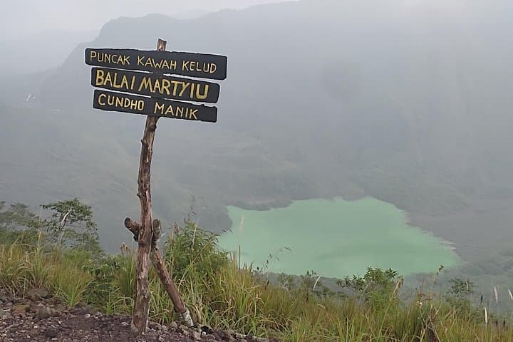 Kelud Volcano Trekking: Tulungrejo Trail to the Blue Crater Lake