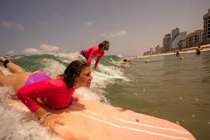 Tel Aviv Beach Club TLV: 1-Hour Private Surf Lessons for Beginners photo 2