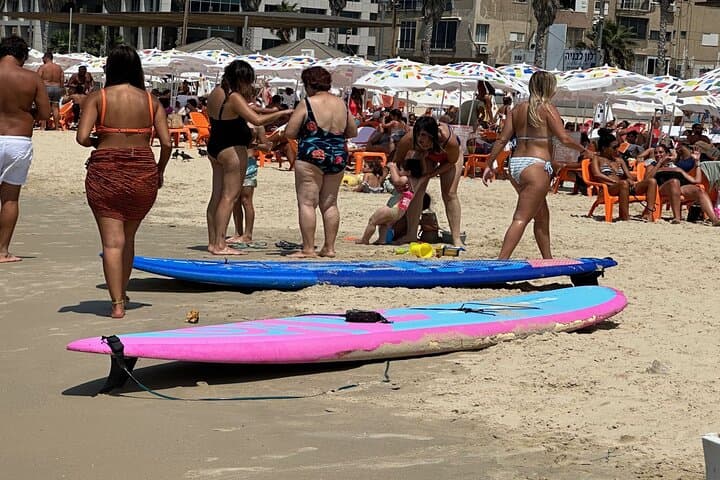 Tel Aviv Beach Club TLV: 1-Hour Private Surf Lessons for Beginners photo 5