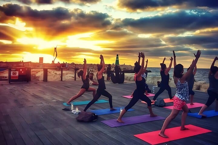 Sunset Yoga and Meditation on Tel Aviv Beach — 50-Min Seaside Class