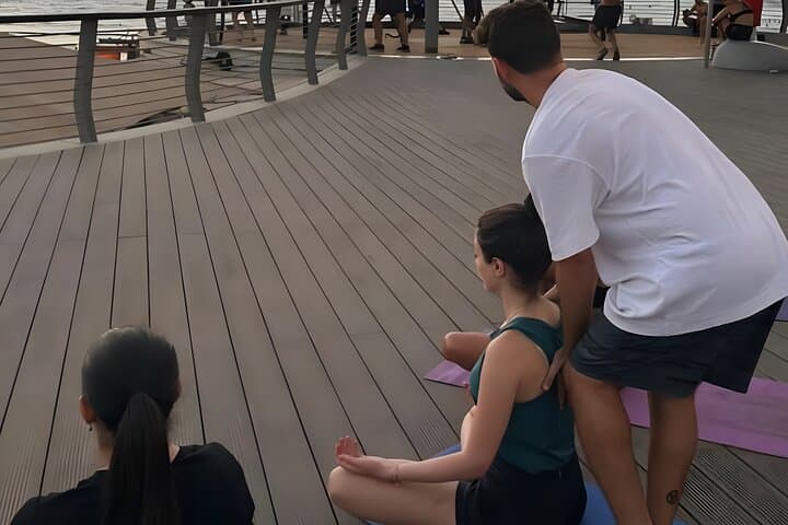Sunset Yoga and Meditation on Tel Aviv Beach — 50-Min Seaside Class photo 5