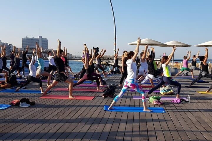 Sunset Yoga and Meditation on Tel Aviv Beach — 50-Min Seaside Class photo 6