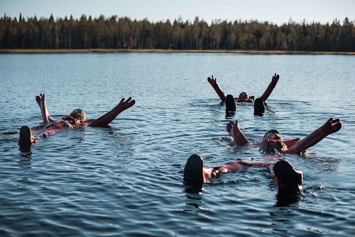 Autumn Lake Floating in Rovaniemi: Daytime Arctic Survival-Suit Experience photo 6