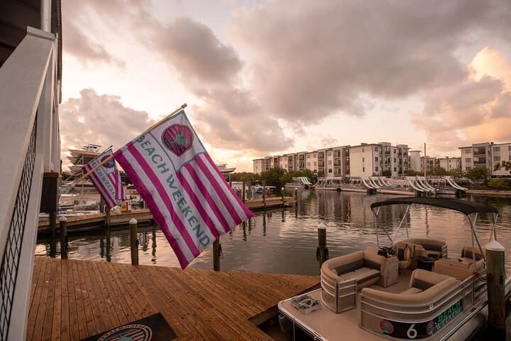 Key West Pontoon Boat Rental with Slides and Optional Captain photo 3