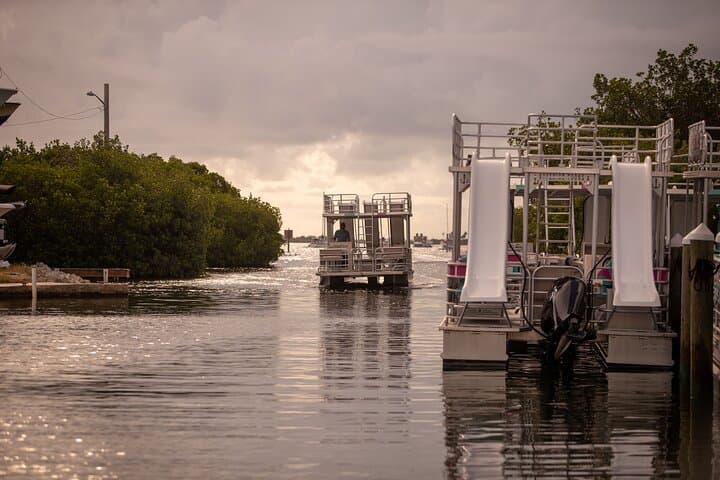 Key West Pontoon Boat Rental with Slides and Optional Captain photo 4